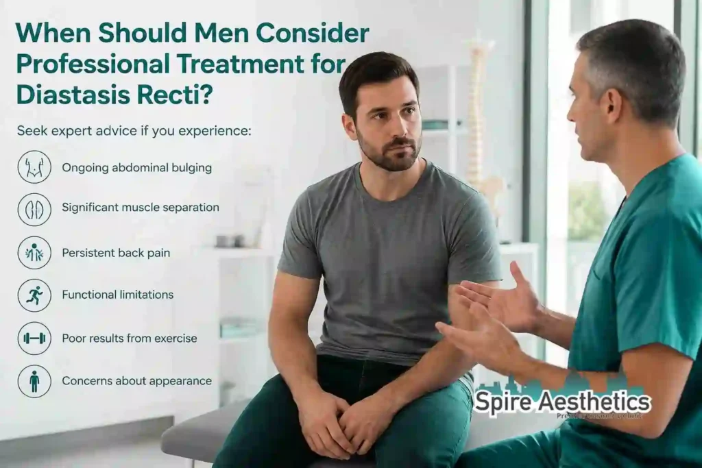 When Should Men Consider Professional Treatment for Diastasis Recti Kirkcaldy?