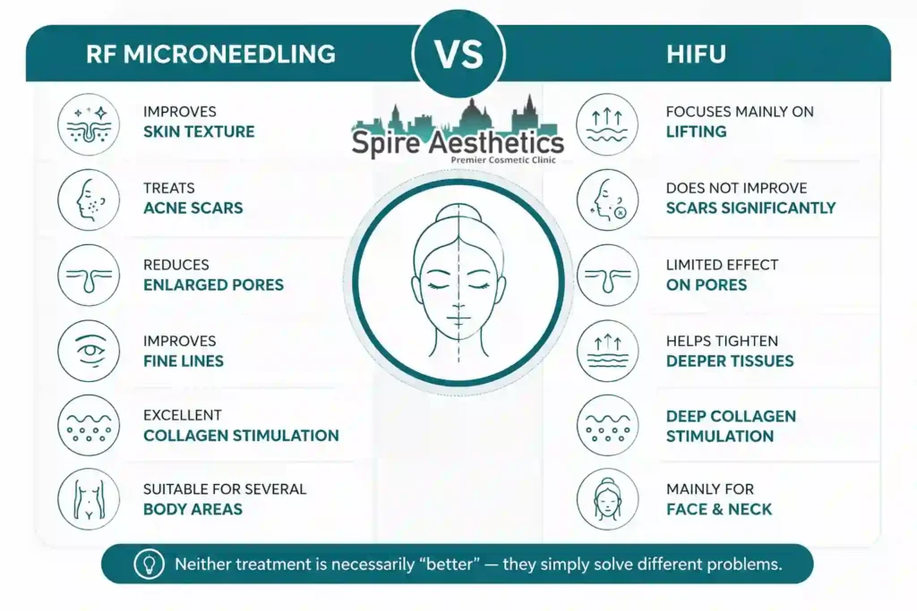 RF Microneedling vs HIFU: Which Treatment Gives Better Results Kirkcaldy?